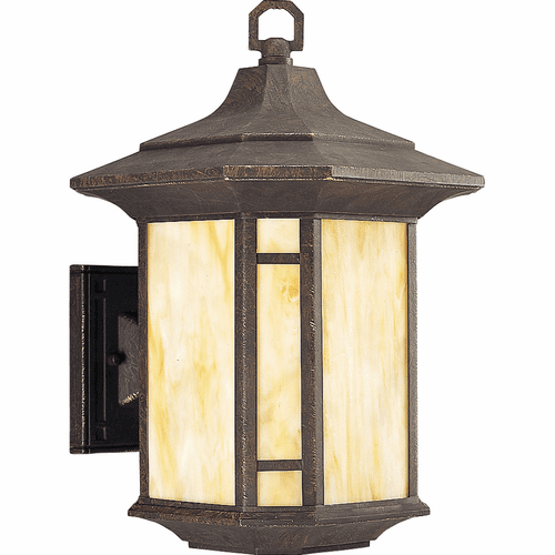 Progress Arts and Crafts 1-LT Outdoor Medium Wall Lantern - Bronze - P5629-46