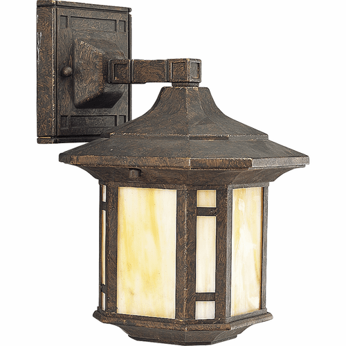 Progress Arts and Crafts 1-LT Outdoor Small Wall Lantern - Bronze - P5628-46