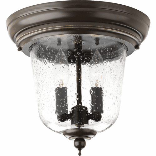 Progress Ashmore 2-LT Outdoor 10-1/2" Close-to-Ceiling - Antique Bronze - P5562-20