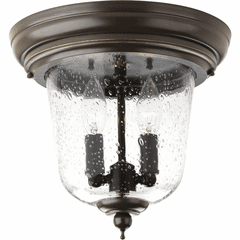 Progress Ashmore 2-LT Outdoor 10-1/2" Close-to-Ceiling - Antique Bronze - P5562-20