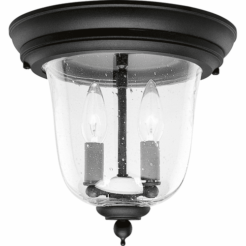 Progress Ashmore 2-LT Outdoor 10-1/2" Close-to-Ceiling - Textured Black - P5562-31