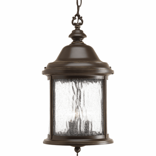 Progress Ashmore 3-LT Outdoor Hanging Lantern - Antique Bronze - P5550-20