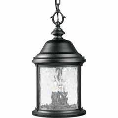 Progress Ashmore 3-LT Outdoor Hanging Lantern - Textured Black - P5550-31
