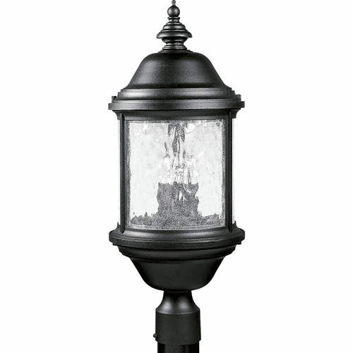 Progress Ashmore 3-LT Outdoor Post Lantern - Textured Black - P5450-31