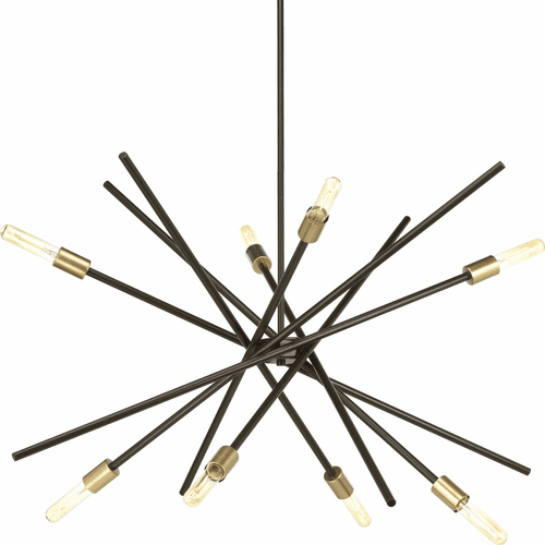 Progress Astra Collection 8-LT Chandelier - Antique Bronze - P400109-020