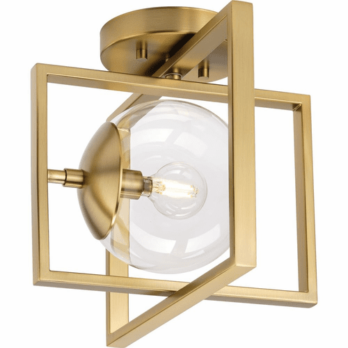 Progress Atwell 1-LT Semi-Flush Mount - Brushed Bronze - P350218-109