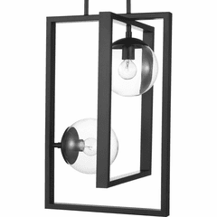 Progress Atwell 2-Light 60W Pendant - Black - P500284-031