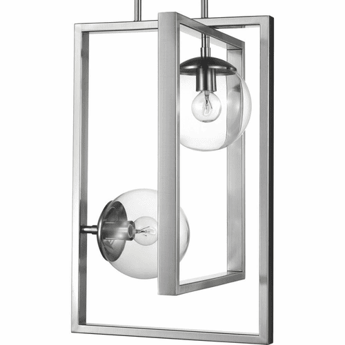 Progress Atwell 2-Light 60W Pendant - Brushed Nickel - P500284-009