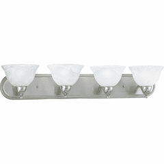 Progress Avalon Collection 4-LT Bath Vanity - Brushed Nickel - P3269-09