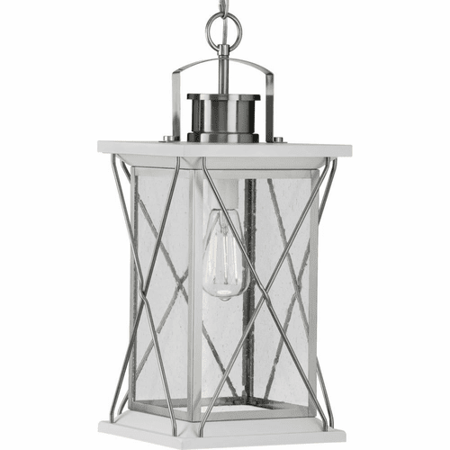 Progress Barlowe 1-Light 100W Hanging Lantern - Stainless Steel - P550068-135