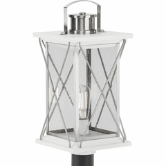 Progress Barlowe 1-Light 100W Post Lantern - Stainless Steel - P540068-135