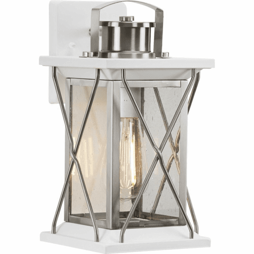 Progress Barlowe 1-Light 100W Wall Lantern - Stainless Steel - P560156-135