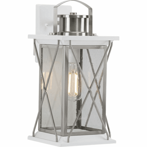 Progress Barlowe 1-Light 100W Wall Lantern - Stainless Steel - P560157-135