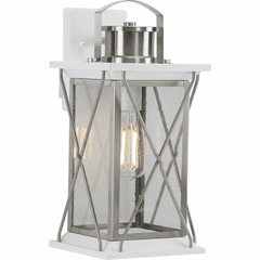 Progress Barlowe 1-Light 100W Wall Lantern - Stainless Steel - P560157-135