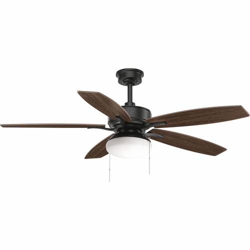 Progress Billows Collection 52" 5 -Blade Ceiling Fan - Forged Black - P2552-80