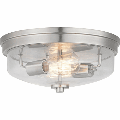 Progress Blakely Collection 2LT 135/8" Flush Mount - Brushed Nickel - P350121-009