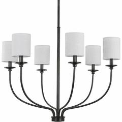Progress Bonita 6-Light 40W Chandelier - Black - P400227-031