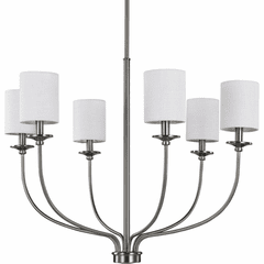 Progress Bonita 6-Light 40W Chandelier - Brushed Nickel - P400227-009