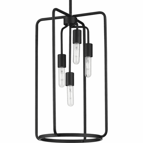 Progress Bonn 4-Light 60W Pendant - Black - P500224-031