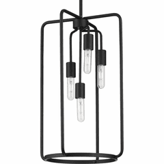 Progress Bonn 4-Light 60W Pendant - Black - P500224-031