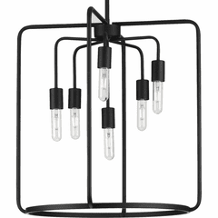 Progress Bonn 6-Light 60W Pendant - Black - P500225-031