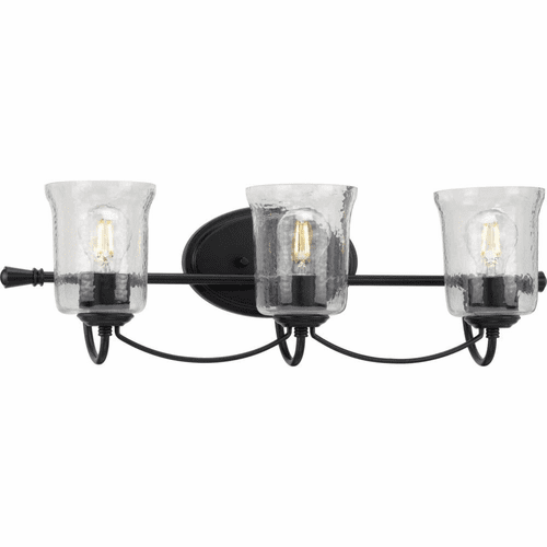 Progress Bowman 3-Light 60W Bath Vanity - Black - P300255-031