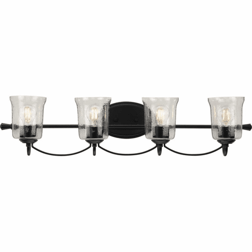 Progress Bowman 4-Light 60W Bath Vanity - Black - P300256-031