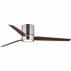 Progress Braden 56" 3-Blade Indoor Hugger Ceiling Fan - Brshd Nickel - P2588-0930K Progress Braden 56" 3-Blade Indoor Hugger Ceiling Fan - Brshd Nickel - P2588-0930K