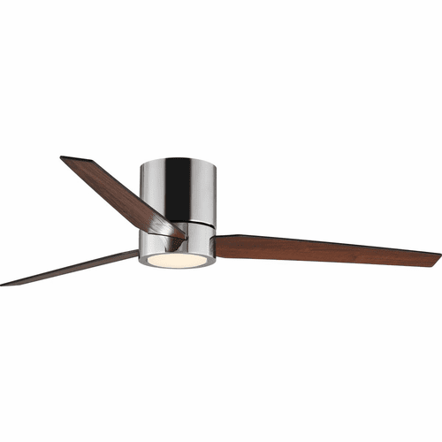 Progress Braden 56" 3-Blade Indoor Hugger Ceiling Fan - Plshd Chrome - P2588-1530K