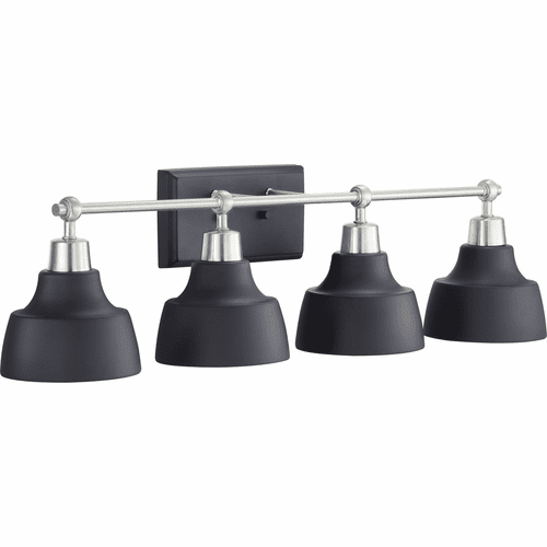 Progress Bramlett Collection 4-LT Bath Vanity - Brushed Nickel - P300203-009