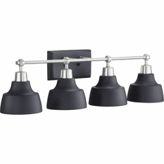 Progress Bramlett Collection 4-LT Bath Vanity - Brushed Nickel - P300203-009