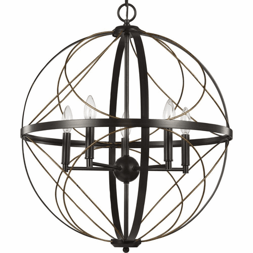 Progress Brandywine 5-Light 60W Pendant - Antique Bronze - P500287-020