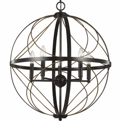 Progress Brandywine 5-Light 60W Pendant - Antique Bronze - P500287-020
