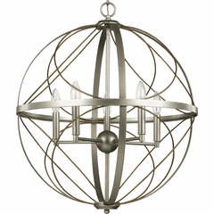 Progress Brandywine 5-Light 60W Pendant - Silver Ridge - P500287-134