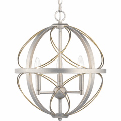 Progress Brandywine Collection 3-LT Pendant - Silver Ridge - P500068-134