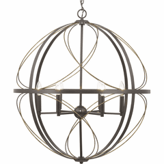 Progress Brandywine Collection 6-LT Pendant - Antique Bronze - P500069-020 Progress Brandywine Collection 6-LT Pendant - Antique Bronze - P500069-020