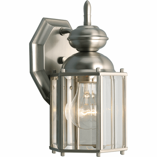 Progress BrassGUARD 1-LT Outdoor Wall Lantern - Brushed Nickel - P5756-09