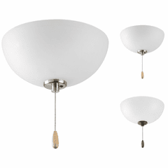 Progress Bravo Collection 3-LT Ceiling Fan Light - P2650-01WB Progress Bravo Collection 3-LT Ceiling Fan Light - P2650-01WB