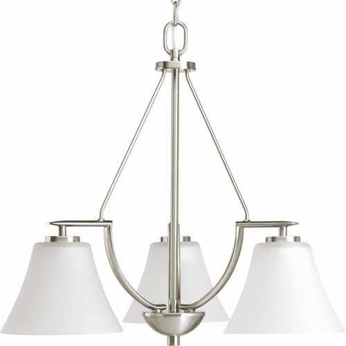 Progress Bravo Collection 3-LT Chandelier - Brushed Nickel - P4621-09
