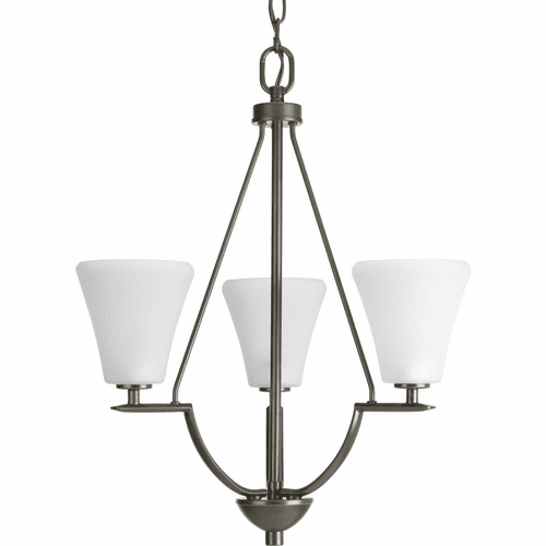 Progress Bravo Collection 3-LT Foyer Chandelier - Antique Bronze - P3821-20W