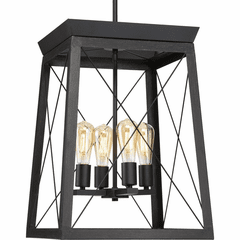 Progress Briarwood 4-LT Entry & Foyer Light - Black  - P500178-031