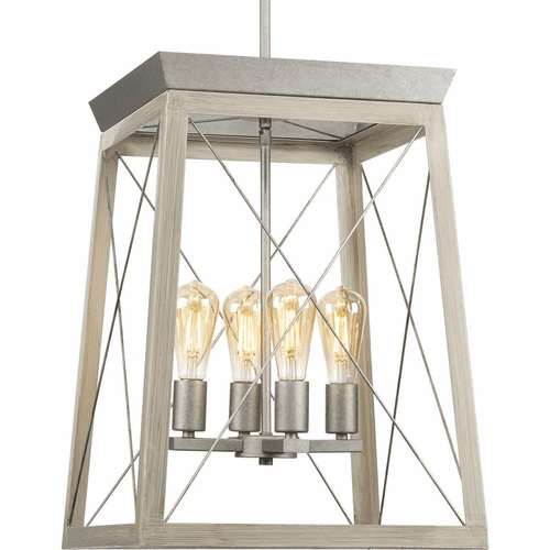 Progress Briarwood 4-LT Entry & Foyer Light - Galvanized - P500178-141