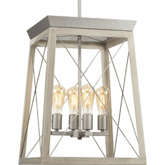 Progress Briarwood 4-LT Entry & Foyer Light - Galvanized - P500178-141