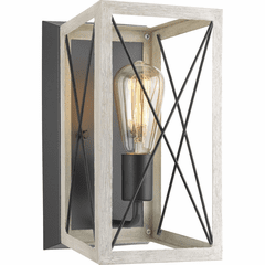 Progress Briarwood Collection 1-LT Wall Sconce - Graphite - P710012-143