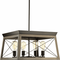 Progress Briarwood Collection 4-LT Chandelier - Antique Bronze - P400047-020