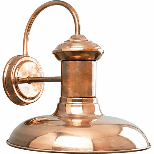 Progress Brookside 1-LT Outdoor Large Wall Lantern - Cognac - P5723-14