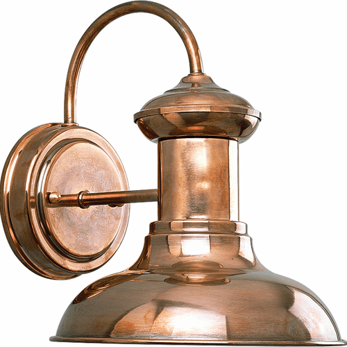 Progress Brookside 1-LT Outdoor Small Wall Lantern - Cognac - P5721-14