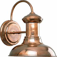 Progress Brookside 1-LT Outdoor Small Wall Lantern - Cognac - P5721-14