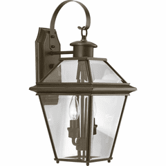 Progress Burlington 2-LT Outdoor Medium Wall Lantern - Antique Bronze - P6616-20 Progress Burlington 2-LT Outdoor Medium Wall Lantern - Antique Bronze - P6616-20