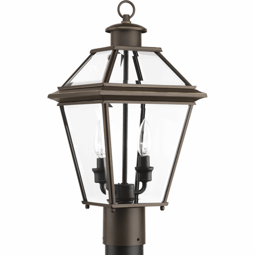 Progress Burlington 2-LT Outdoor Post Lantern - Antique Bronze - P6437-20